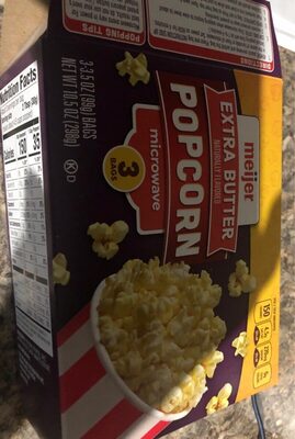 Extra Butter Microwave Popcorn, Extra Butter