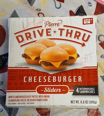 Cheeseburger Sliders Mini Flamebroiled Beef Patties With Onions & American Cheese On Hearth Baked Buns, Cheeseburger