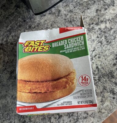 Breaded Chicken Sandwich, Breaded Chicken Patty On A Bun