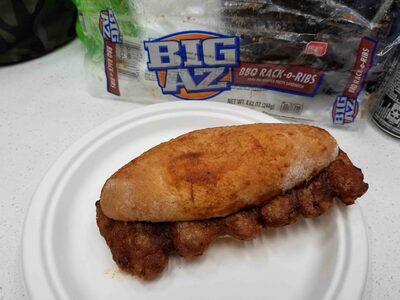 Pork Rib Shaped Patty Sandwich