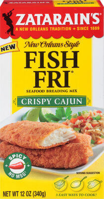 Crispy Cajun Fish Fri Seafood Breading Mix, Crispy Cajun