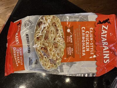Cajun-Style Chicken Carbonara Seasoned White Meat Chicken And Linguine In A Creamy Bacon And Parmesan Flavored Sauce With A Cajun-Style Twist, Cajun-Style Chicken Carbonara