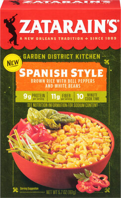 Spanish Style Brown Rice With Bell Peppers And White Beans, Spanish Style