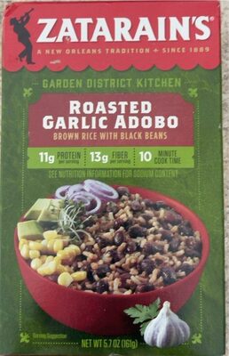 Roasted Garlic Adobo Brown Rice With Black Beans, Roasted Garlic Adobo