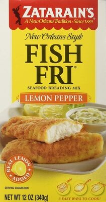 Lemon Pepper Fish Fri Seafood Breading Mix, Lemon Pepper