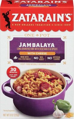 Jambalaya Long Grain Rice Mix With Vegetables & Spices With Cheese, Jambalaya