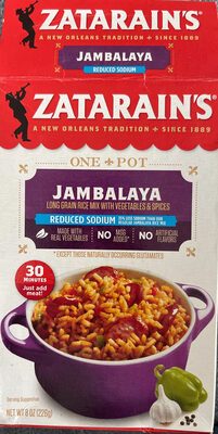Jambalaya Reduced Sodium Long Grain Rice Mix With Vegetables & Spices, Jambalaya