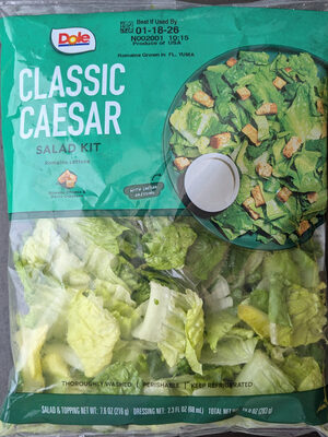 Caesar Romaine Lettuce, Crispy Croutons, Caesar Dressing, Parmesan Cheese Classic Kit, Caesar