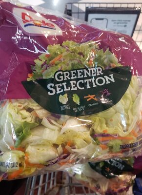 Greener Selection Iceberg Lettuce, Green Leaf Lettuce, Carrots, Red Cabbage, Greener Selection