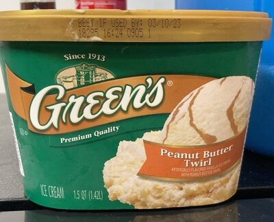 Peanut Butter Twirl Vanilla Ice Cream With Peanut Butter Swirl, Peanut Butter Twirl