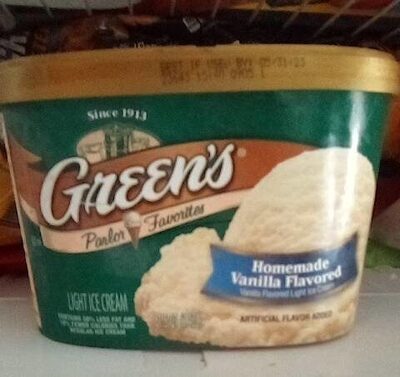 Homemade Vanilla Flavored Ice Cream, Vanilla