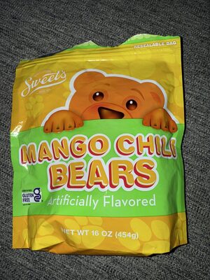 Mango Chili Flavored Bears Candies, Mango Chili
