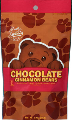 Sweet's, Chocolate Bears Candies, Cinnamon, Cinnamon