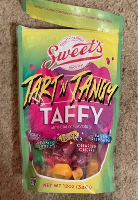 Atomic Apple Charged Cherry Berry Blitz Lemon Launcher Raging Raspberry Flavored Tart 'N Tangy Taffy Candies, Atomic Apple Charged Cherry Berry Blitz Lemon Launcher Raging Raspberry