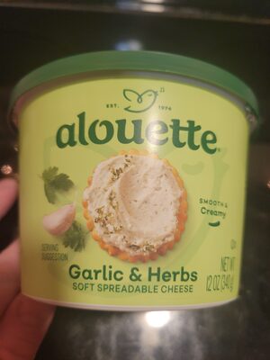 Garlic & Herbs Soft Spreadable Cheese, Garlic; Herbs
