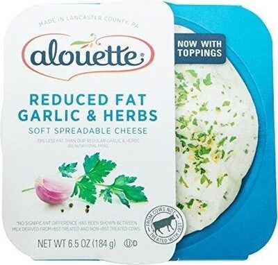 Reduced Fat Garlic & Herbs Soft Spreadable Cheese, Garlic; Herb