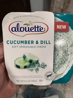 Cucumber & Dill Soft Spreadable Cheese, Cucumber; Dill