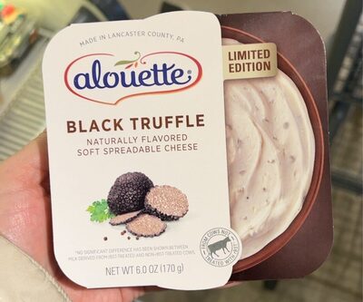 Black Truffle Soft Spreadable Cheese, Black Truffle