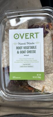 Root Vegetable & Goat Cheese Hand Made Wrap, Root Vegetable & Goat Cheese