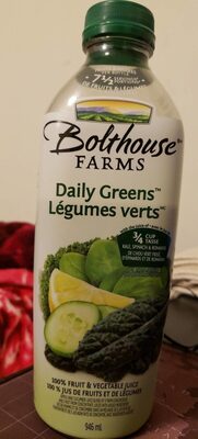 No Sugar Added Daily Greens 100% Fruit & Vegetable Juice, Apple; Cucumber