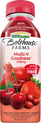 Bolthouse Farms, Multi-V Goodness, 100% Fruit Juice Smoothie + Boosts, Cherry, Cherry