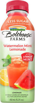 Less Sugar Watermelon Mint Lemonade, Watermelon; Mint