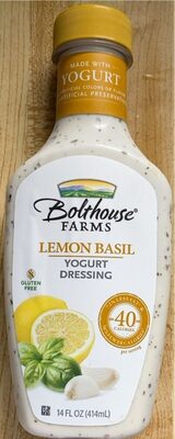 Lemon Basil Yogurt Dressing, Lemon Basil
