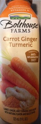 Carrot, Ginger, And Turmeric Black Pepper Juice Blend, Carrot Ginger Turmeric Black Pepper
