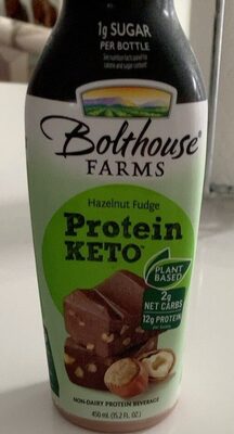 No Sugar Added Hazelnut Fudge Non-Dairy Protein Beverage, Hazelnut Fudge