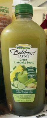 Pineapple Kale Ginger Boost Immunity Fruit & Vegetable Juice Smoothie, Pineapple Kale Ginger Boost
