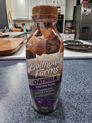 Chocolate Salted Caramel Oatmilk Protein Shake, Chocolate; Salted Caramel