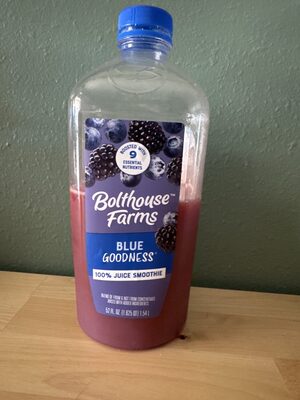 100% Fruit Juice Smoothie + Boosts, Blue Goodness
