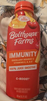No Sugar Added 100% Fruit Juice Smoothie, Pear; Apple; Mango