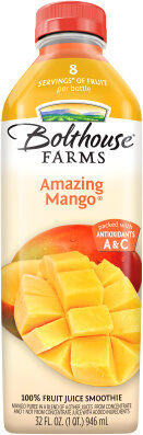 Amazing Mango 100% Fruit Juice Smoothie, Mango; Apple