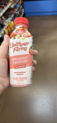 Strawberry Parfait Breakfast Smoothie, Strawberry Parfait