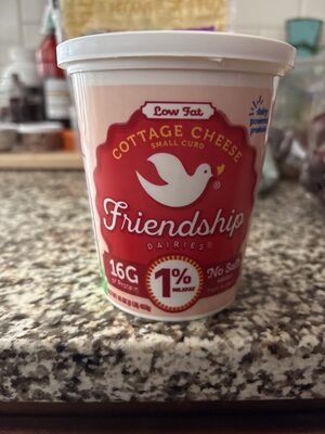 1% Milkfat Low Fat Small Curd No Salt Added Cottage Cheese