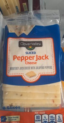 Pepper Jack Monterey Jack Cheese With Jalapeno Peppers Sliced Cheese, Pepper Jack