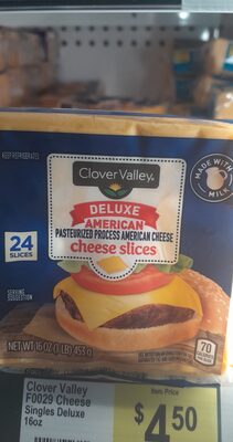 Deluxe American Pasteurized Process Cheese Slices, American