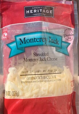 Monterey Jack Shredded Cheese, Monterey Jack