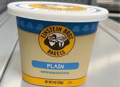 Plain Whipped Cream Cheese Spread Bagels, Plain