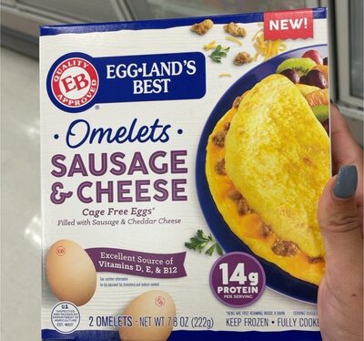 Sausage & Cheese Omelets