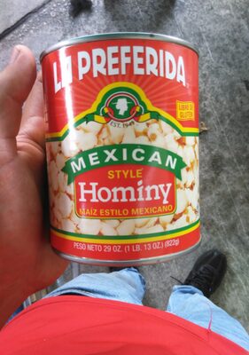 Mexican Style Gluten Free Hominy, Mexican Style