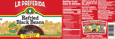 Authentic Black Refried Beans, Authentic Black