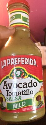Mild Avocado Tomatillo Salsa, Mild Avocado Tomatillo