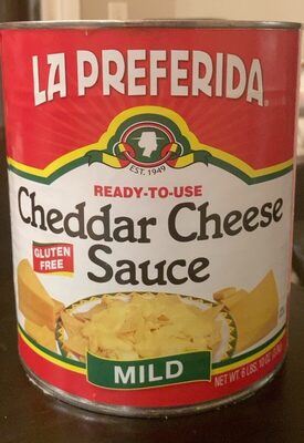 Mild Cheddar Cheese Ready-To-Use Gluten Free Sauce, Milk Cheddar Cheese
