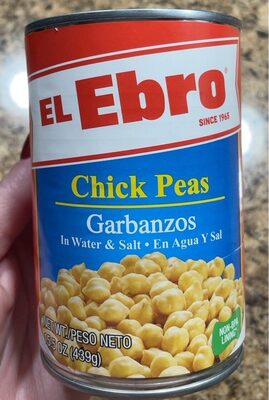 Garbanzos Chick Peas In Water & Salt, Garbanzos