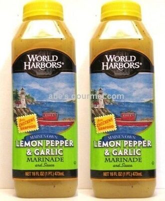 Maine's Own Lemon Pepper & Garlic  Sauce & Marinade, Lemon; Pepper; Garlic