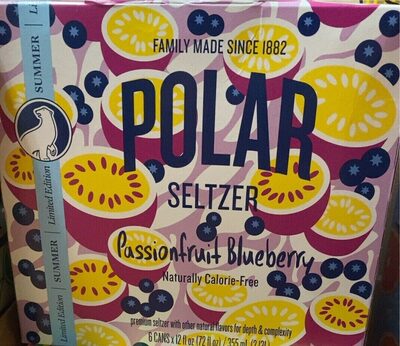 Passionfruit Blueberry Seltzer, Passionfruit; Blueberry