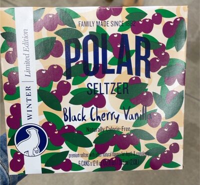 Black Cherry Vanilla Seltzer, Black Cherry; Vanilla