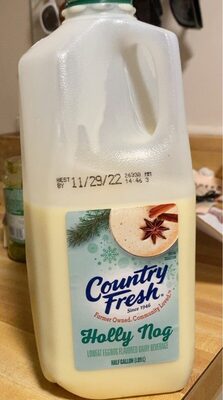 Holly Nog Lowfat Eggnog Flavored Dairy Beverage, Holly Nog